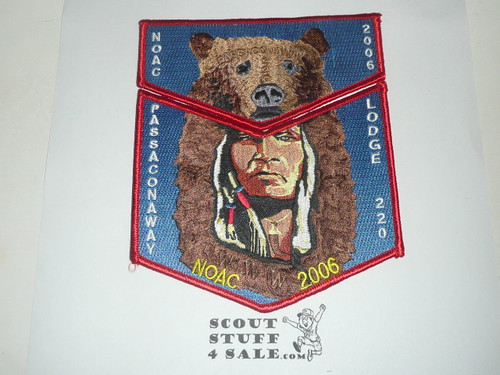 Order of the Arrow Lodge #220 Passaconaway 2006 NOAC 2-piece Flap Patch