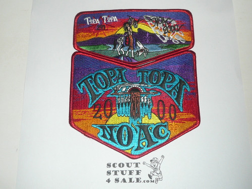 Order of the Arrow Lodge #291 Topa Topa 2000 NOAC 2-piece Flap Patch