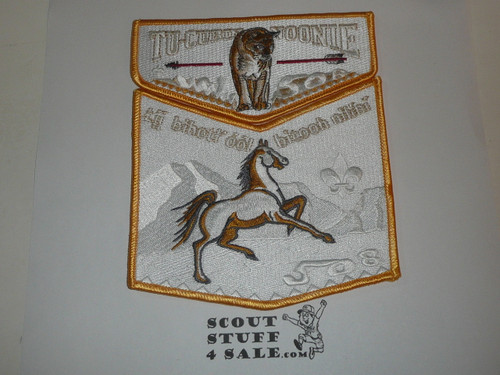 Order of the Arrow Lodge #508 Tu-Cubin-Noonie 2 piece Flap Patch Set #2