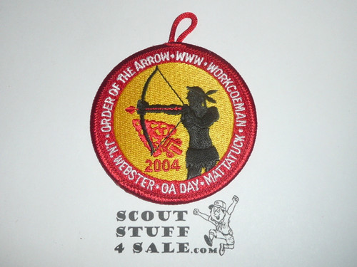 Order of the Arrow Lodge #10 Tschitani 2004 OA Day Patch for Camps JN Webster, Mattatuck & Workcoeman