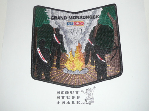Order of the Arrow Lodge #309 Grand Monadnock x13 100th Anniversary bottom to 2-piece Flap Patch