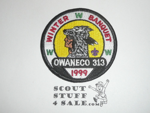 Order of the Arrow Lodge #313 Owaneco 1999 Winter Banquet Patch