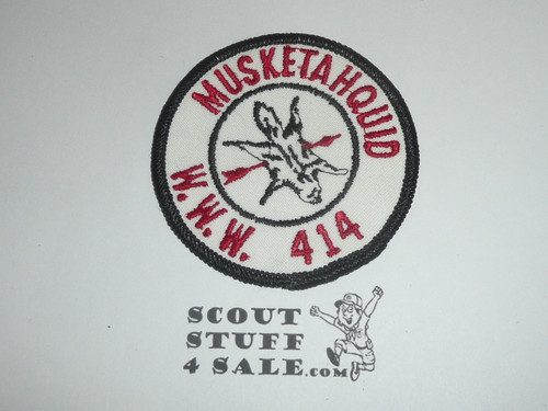 Order of the Arrow Lodge #414 Musketahquid r7 Round Patch