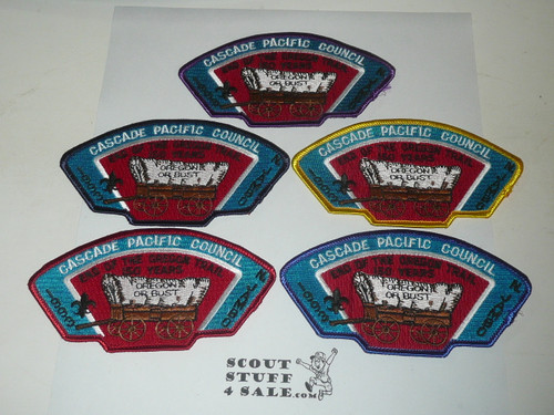 1993 National Jamboree JSP - Cascade Pacific Council, complete set of 11 patches