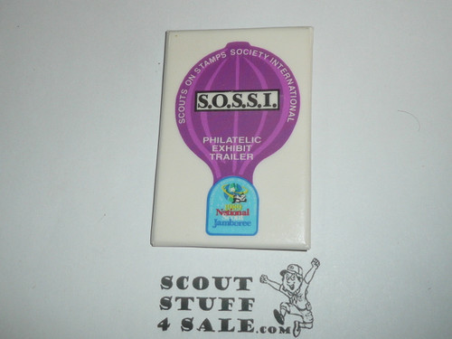 1989 National Jamboree Scouts on Stamps Society (SOSSI) Button