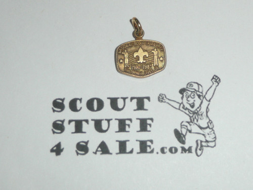 1985 National Jamboree Pendant, gold color