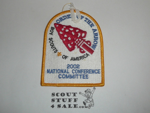 2002 National Order of the Arrow Conference NOAC Conference Committee Patch