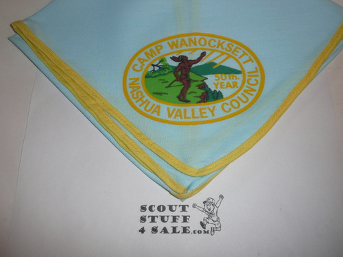 Camp Wanocksett Neckerchief, 50th Anniversary, 1974