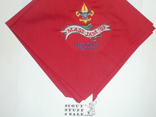 2003 MASS Jam (Massachusetts Jamboree) Neckerchief, red