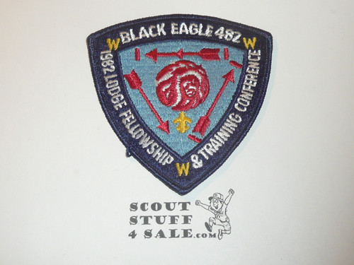 Order of the Arrow Lodge #482 Black Eagle 1982 Fellowship and Training Conference Patch, Shield