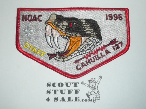 Order of the Arrow Lodge #127 Cahuilla s50 1996 NOAC Staff Flap Patch