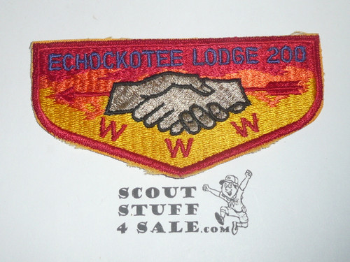 Order of the Arrow Lodge #200 Echockotee s4 Flap Patch