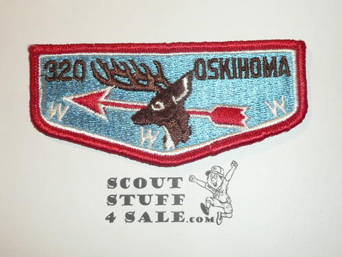 Order of the Arrow Lodge #320 Oskihoma Lodge s1a First Flap Patch