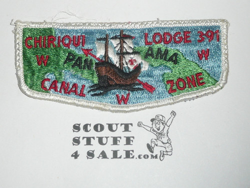 Order of the Arrow Lodge #391 Chiriqui s2 Flap Patch, sewn