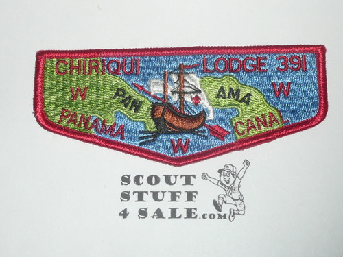 Order of the Arrow Lodge #391 Chiriqui s20 Flap Patch