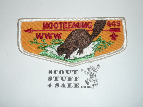 Order of the Arrow Lodge #443 Nooteeming f3 Flap Patch