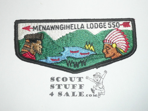 Order of the Arrow Lodge #550 Menawngihella s1 Flap Patch