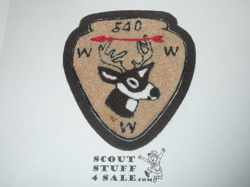 Order of the Arrow Lodge #540 Ahtuhquog c3 Chenille Patch