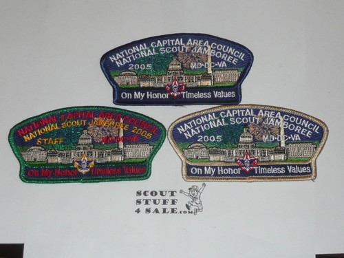 2005  Boy Scout National Jamboree National Capital Area Council JSP, Special fireworks set of 3