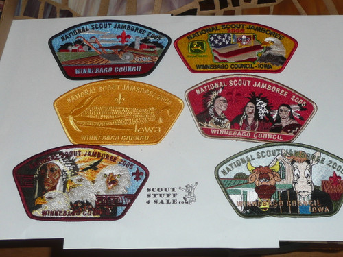 2005 National Jamboree JSP - Winnebago Council, set of 6