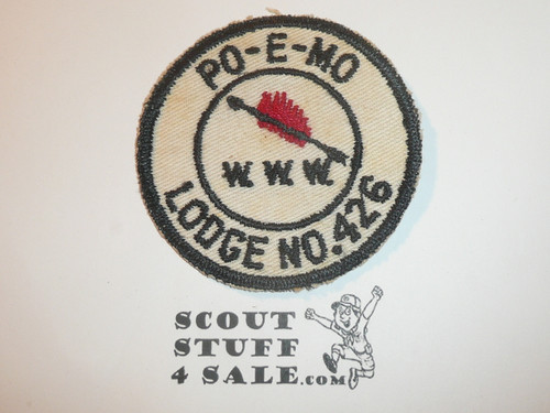 Order of the Arrow Lodge #426 Po-E-Mo r2a Round Patch