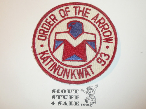 Order of the Arrow Lodge #93 Katinonkwat r1 Round Patch