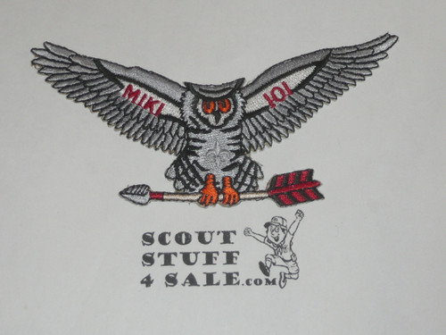 Order of the Arrow Lodge #101 Mikanakawa x2 Owl Patch