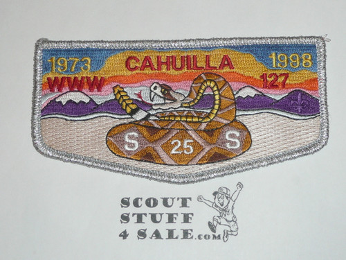 Order of the Arrow Lodge #127 Cahuilla s57 25th Anniversary Flap Patch