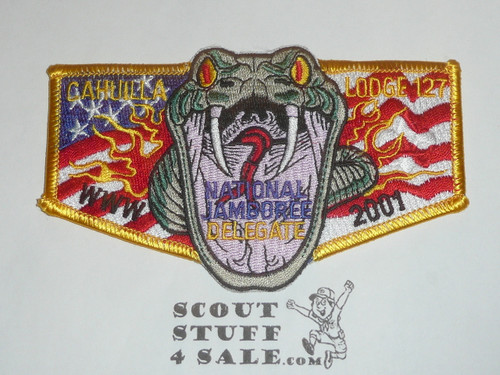 Order of the Arrow Lodge #127 Cahuilla s64 2001 National Jamboree Flap Patch