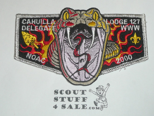Order of the Arrow Lodge #127 Cahuilla s60 2000 NOAC Delegate Flap Patch