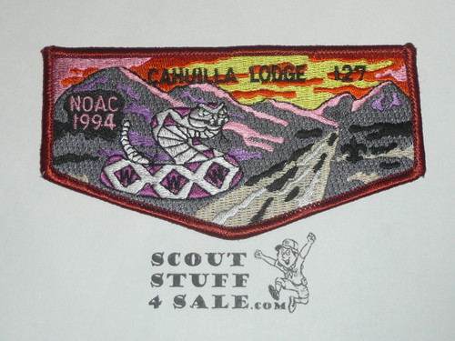 Order of the Arrow Lodge #127 Cahuilla s44 1994 NOAC Flap Patch
