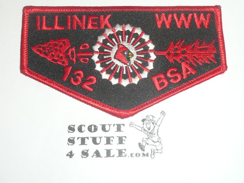 Order of the Arrow Lodge #132 Illinek f1 Flap Patch - Boy Scout