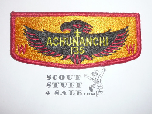 Order of the Arrow Lodge #135 Achunanchi s15 Flap Patch