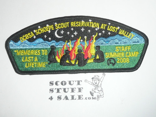 Orange County Council sa209 2008 Schoepe Scout Reservation Staff CSP