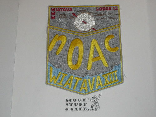 Order of the Arrow Lodge #13 Wiatava 2000 NOAC 2 piece Flap Patch set