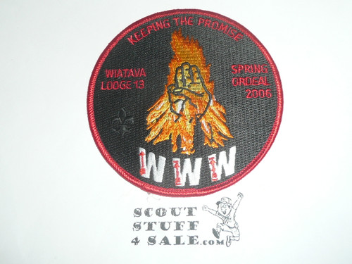 Order of the Arrow Lodge #13 Wiatava 2006 Ordeal Patch