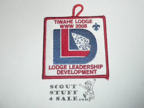 Order of the Arrow Lodge #45 Tiwahe 2008 Lodge Leadership Development Patch - Scout