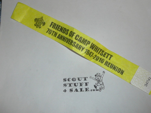 2016 Friends of Camp Whitsett 70th Anniversary Reunion Armband - Scout