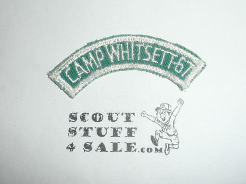 1967 Camp Whitsett Summer Camp Arc Patch - Scout