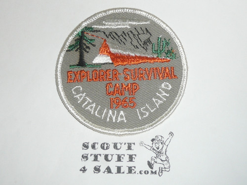 1965 Camp Emerald Bay Explorer Survival Camp Patch
