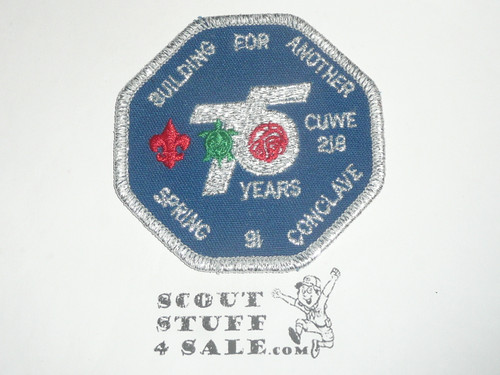 Order of the Arrow Lodge #218 Cuwe 1991 Spring Conclave Patch