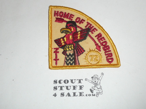 Order of the Arrow Lodge #123 Zit-Kala-Sha 1972 Home of the Red Bird Event Patch