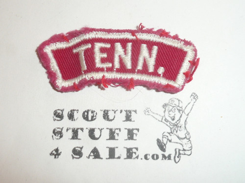 TENN. Red and White State Strip, sewn