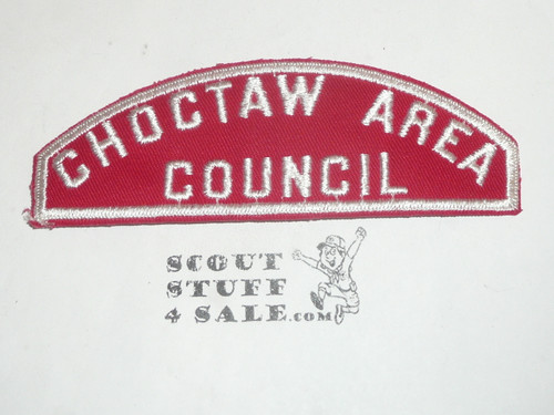 Choctaw Area Council Red/White Council Strip