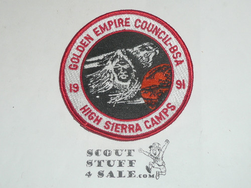 Copy of Golden Empire Council High Sierra Camps, 1991 patch