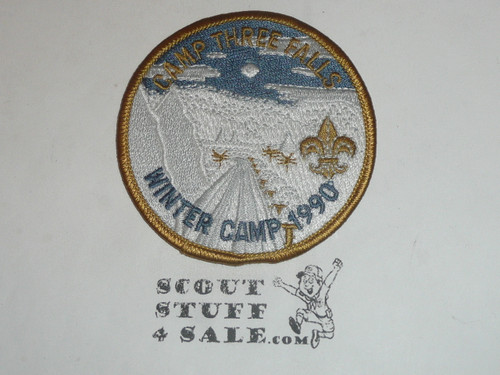 Camp Three Falls Winter Camp Patch, Ventura County Council, 1990