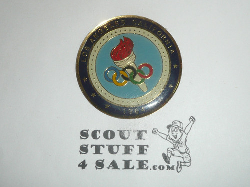1984 Olympics Refrigerator Magnet, 1.75" x 1/8", Los Angeles 1984 Olympics Refrigerator Magnet, 1.75" x 1/8", Los Angeles