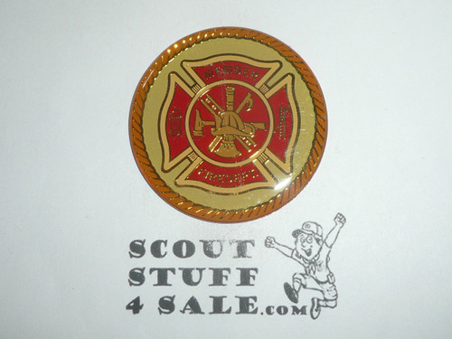 Fire Fighter Refrigerator Magnet, 2" x 1/8"