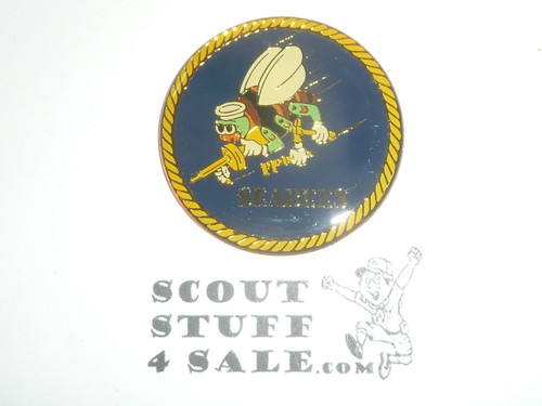 United States Navy Seabees Refrigerator Magnet, 2" x 1/8"