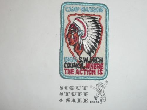 Camp Madron Patch, Southwest Michigan Council, 1969 - Boy Scout